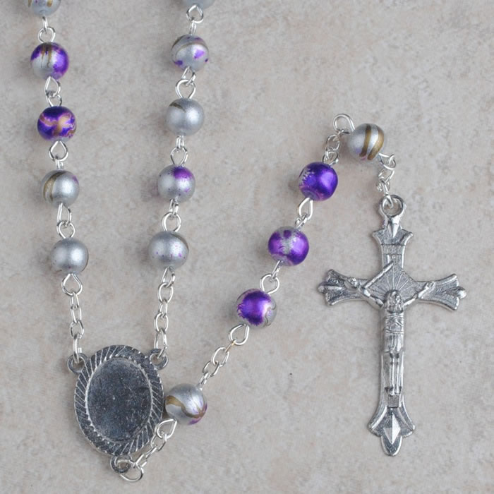 ,galss beads rosary